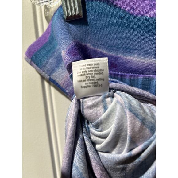 Plus Size Multi-Color Striped Double Split Maxi Skirt, Size XXL (20), Pre-Owned - Picture 4 of 4